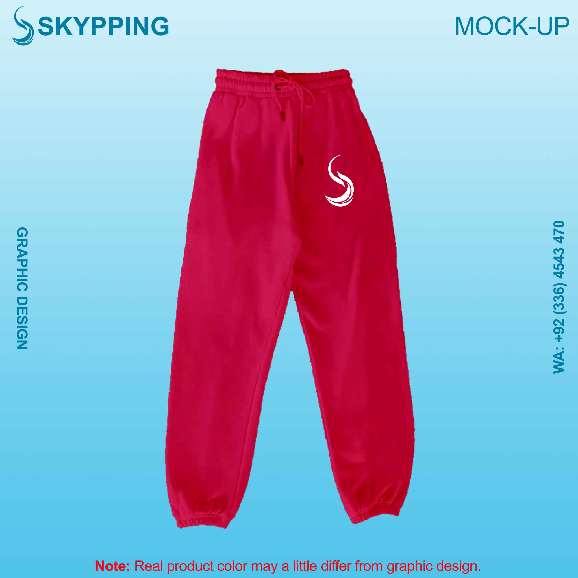 Sweatpant with Side Pocket and Closed Bottom